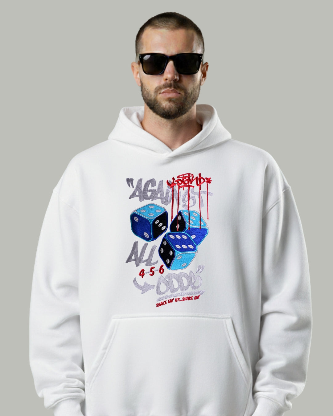 Against All Odds Embroidered Hoodie