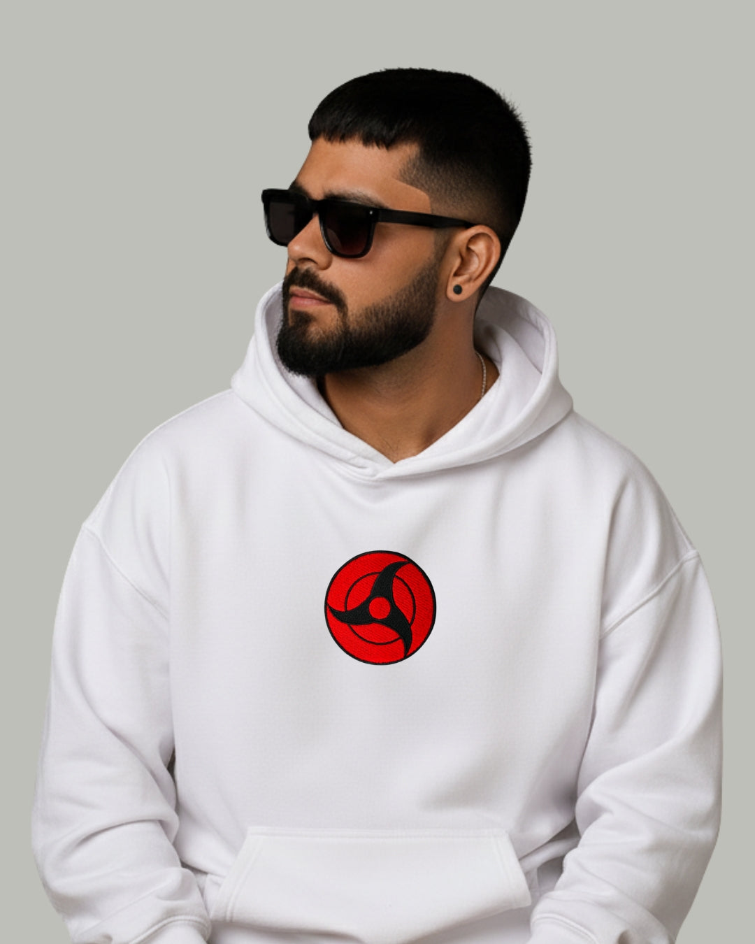 Itachi Sharingan Embroidered Hoodie