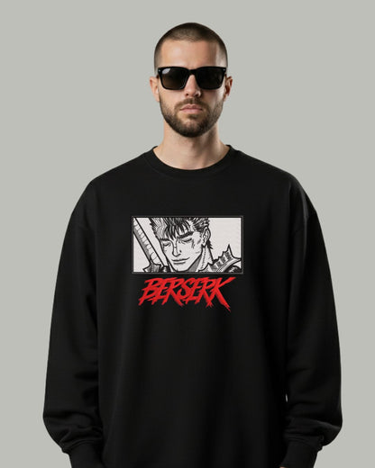 Berserk “Black Swordsman” Embroidered Sweatshirt