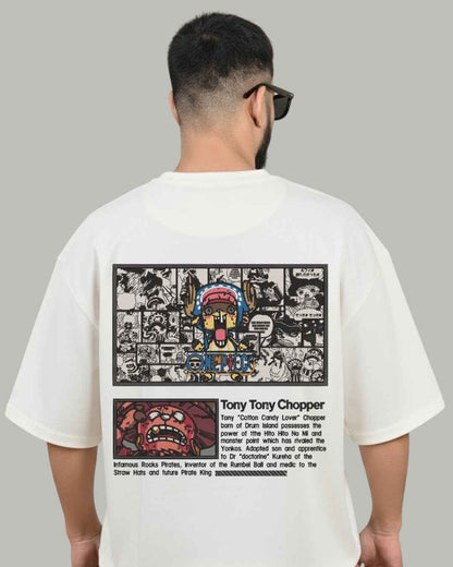 Tony Tony Chopper Embroidered Oversized T-Shirt