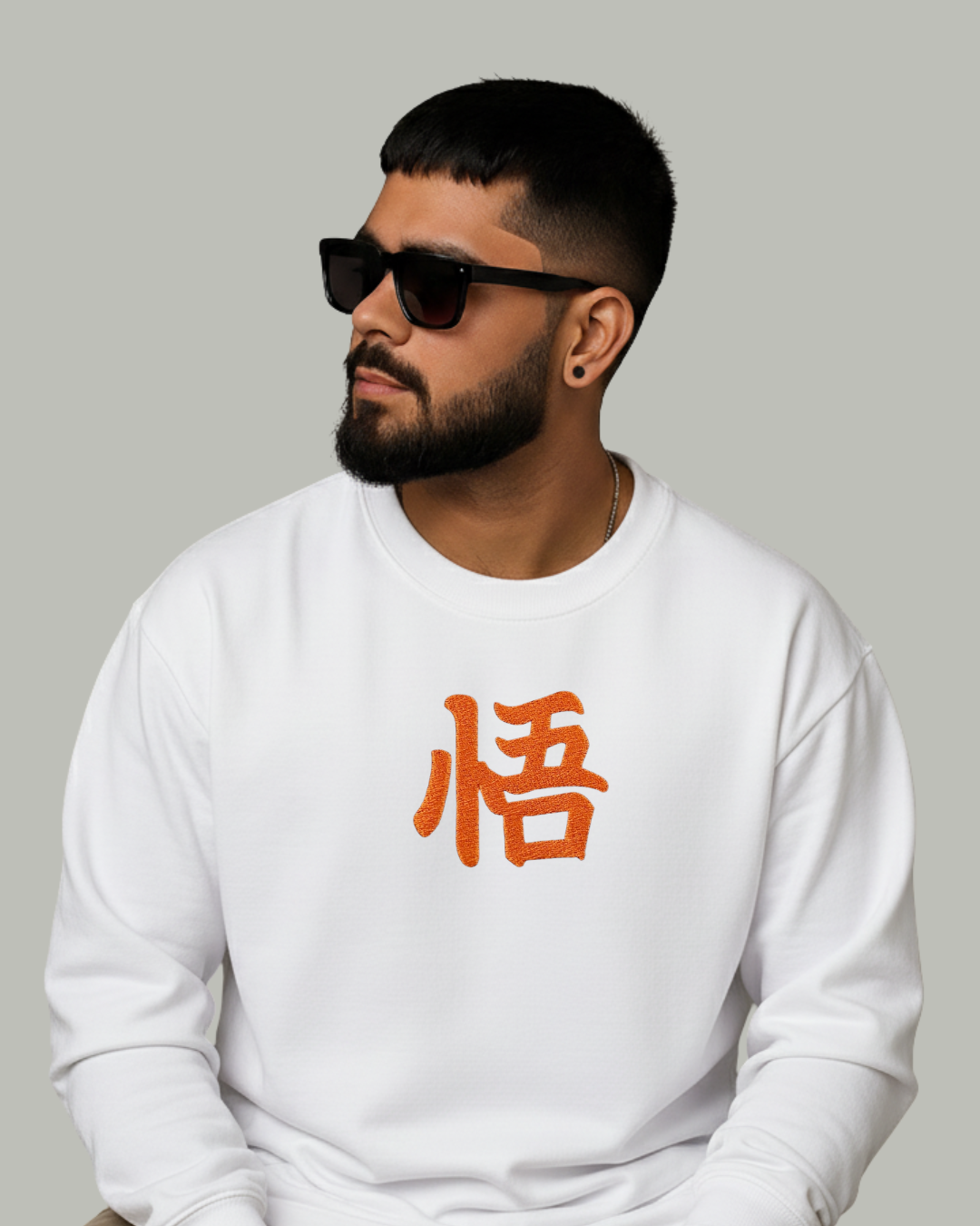Super Saiyan Goku Embroidered Sweatshirt - Kreativ Arts Inc