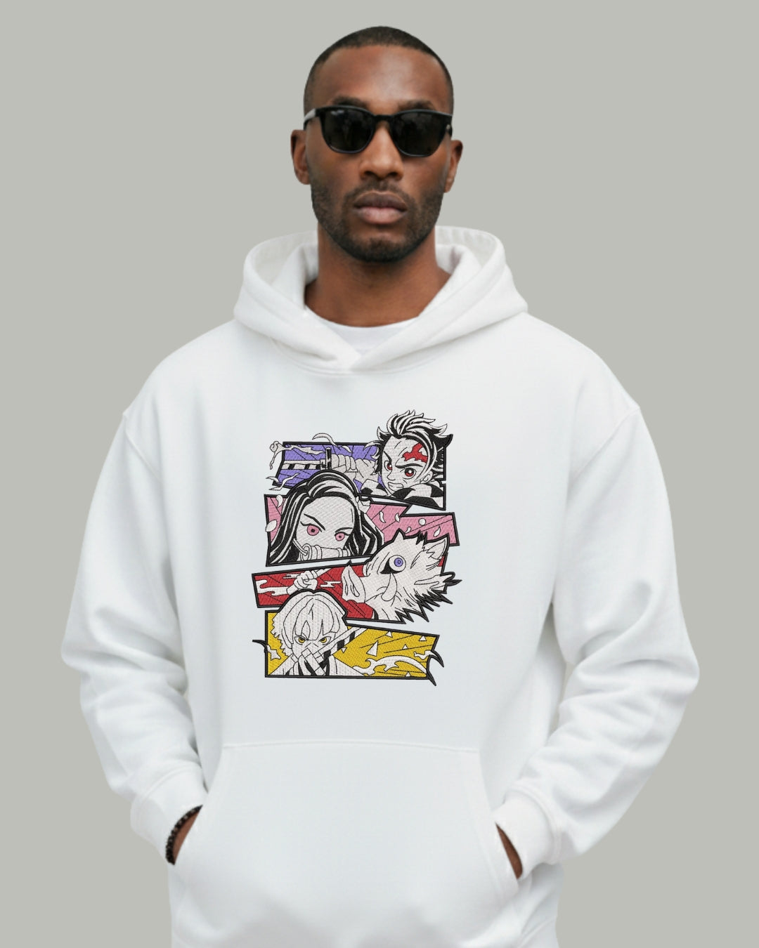 Demon Slayer Core Four Embroidered Hoodie