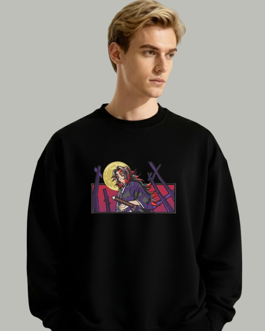 Kokushibo Embroidered Sweatshirt