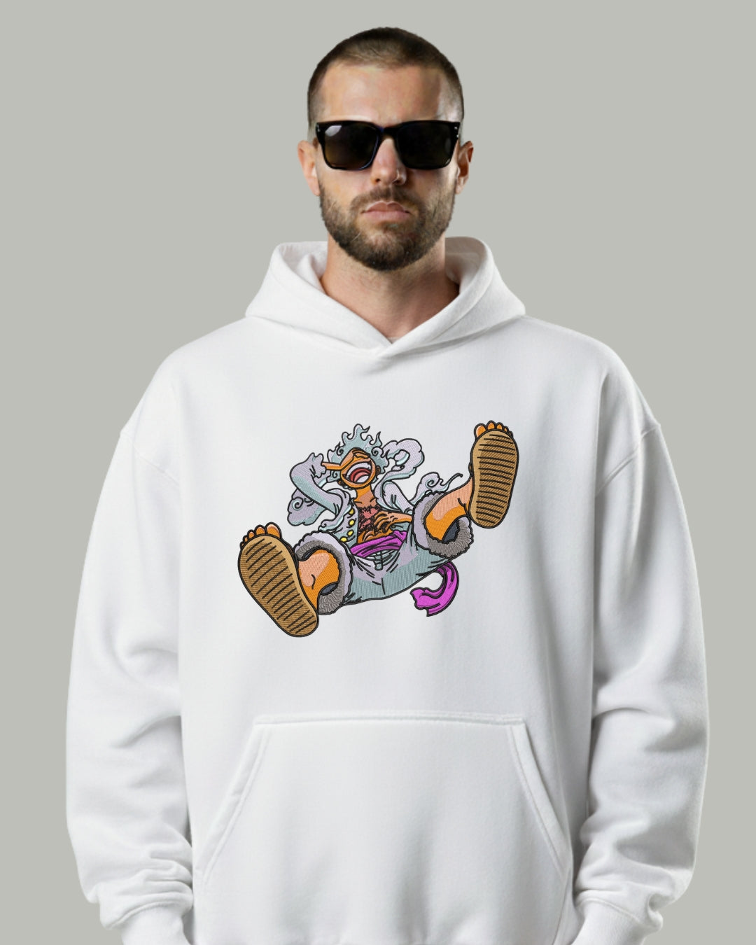 Luffy 5th Gear Embroidered Hoodie