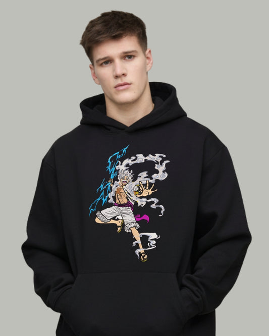 Luffy Nika (Front) Embroidered Hoodie