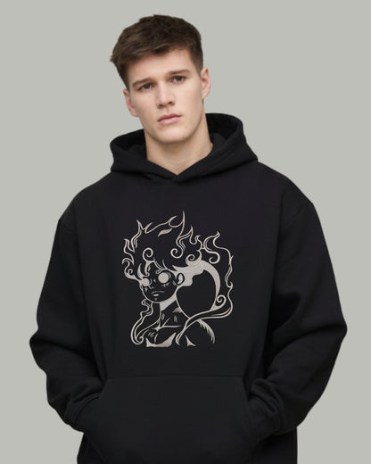 Luffy Gear 5 Embroidered Hoodie
