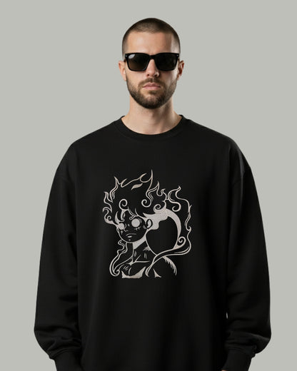 Luffy Gear 5 Embroidered Sweatshirt