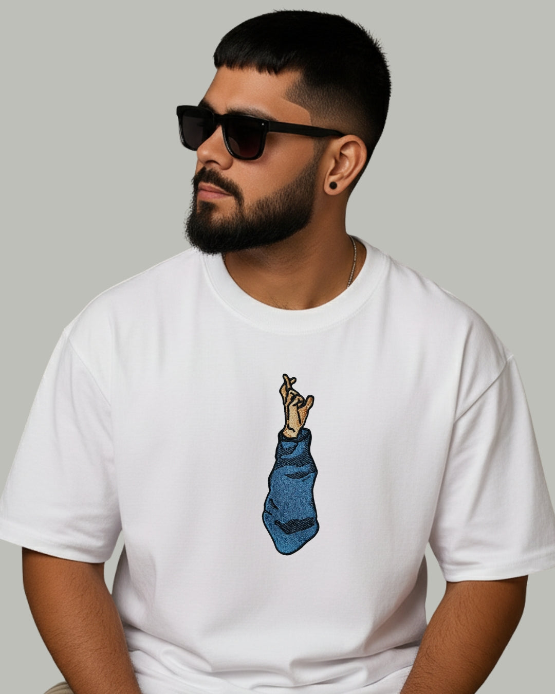 Satoru Gojo Embroidered Oversized T-Shirt