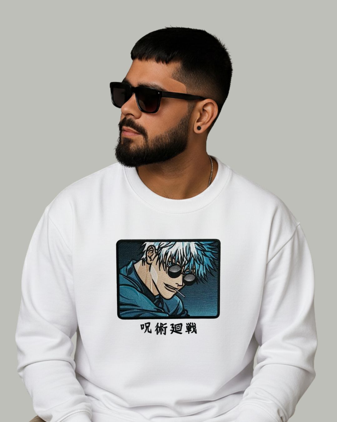 Gojo Satoru Embroidered Sweatshirt