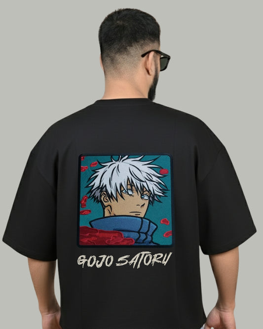 Satoru Gojo Embroidered Oversized T-Shirt