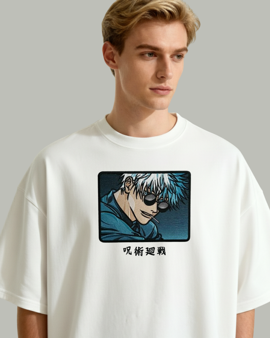 Gojo Satoru Embroidered Oversized T-Shirt