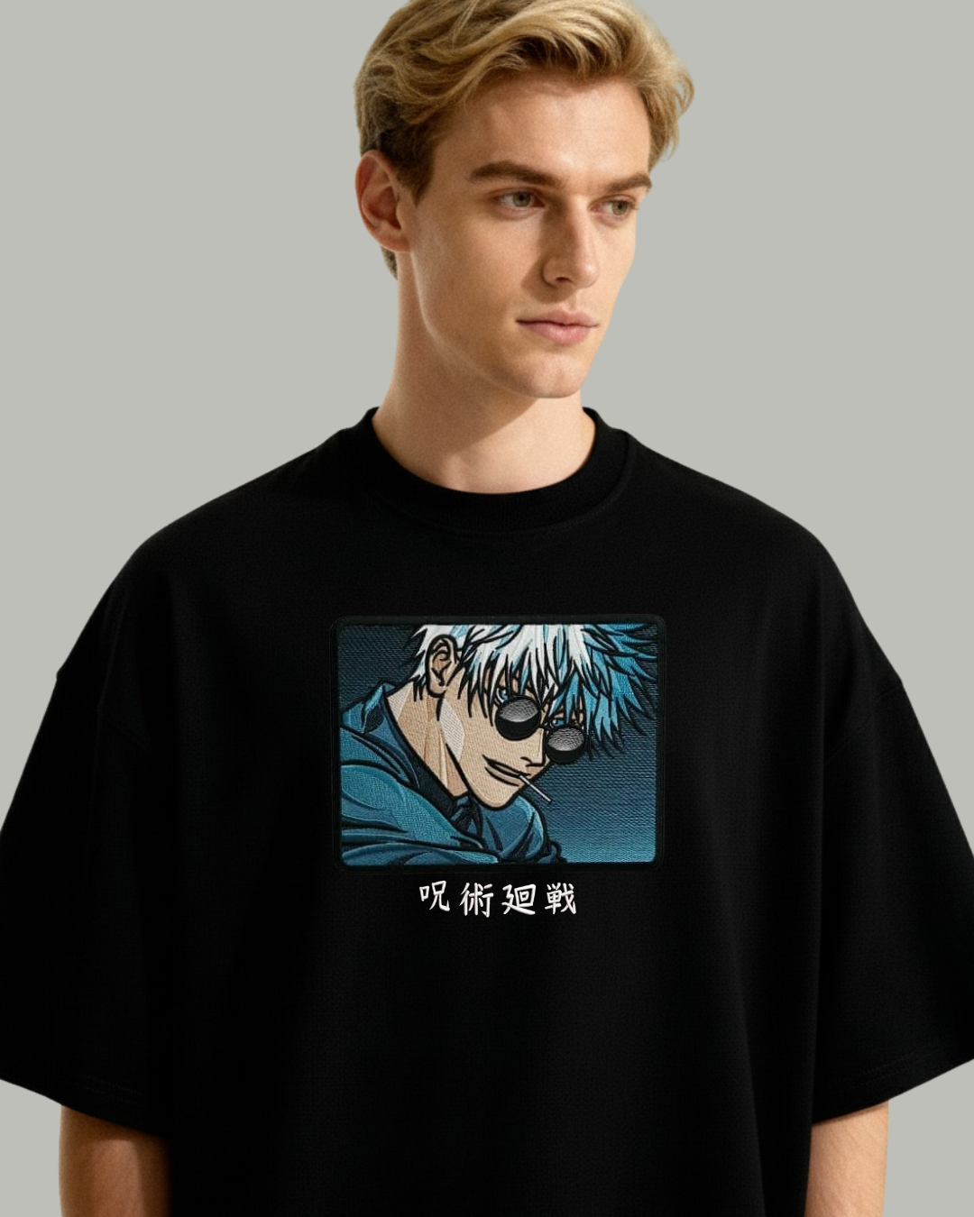 Gojo Satoru Embroidered Oversized T-Shirt