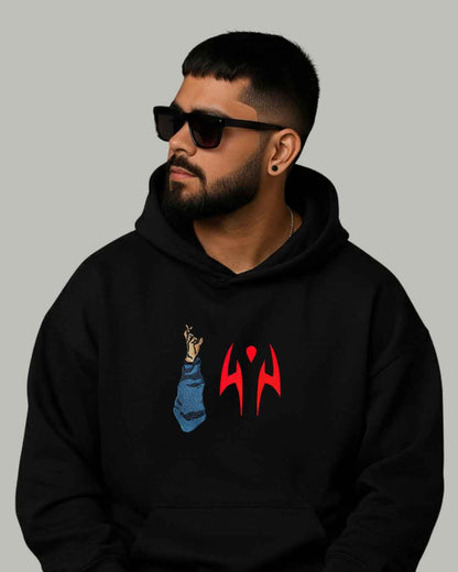 Gojo x Sukuna Split Face Embroidered Hoodie