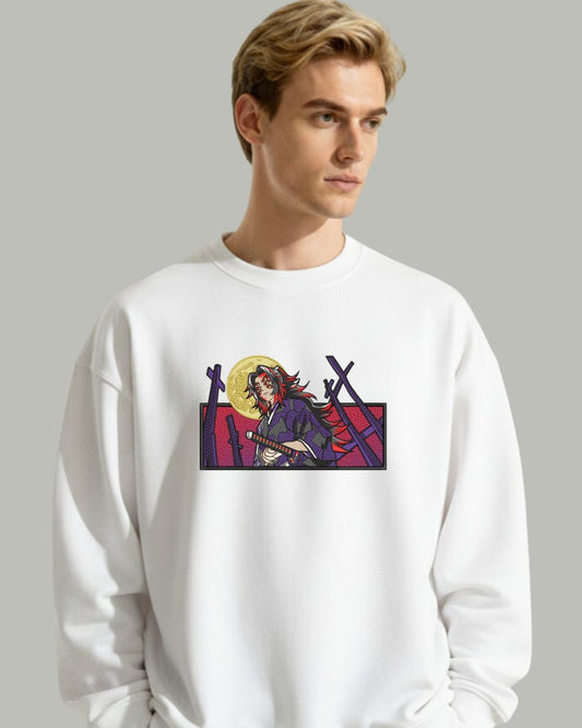 Kokushibo Embroidered Sweatshirt