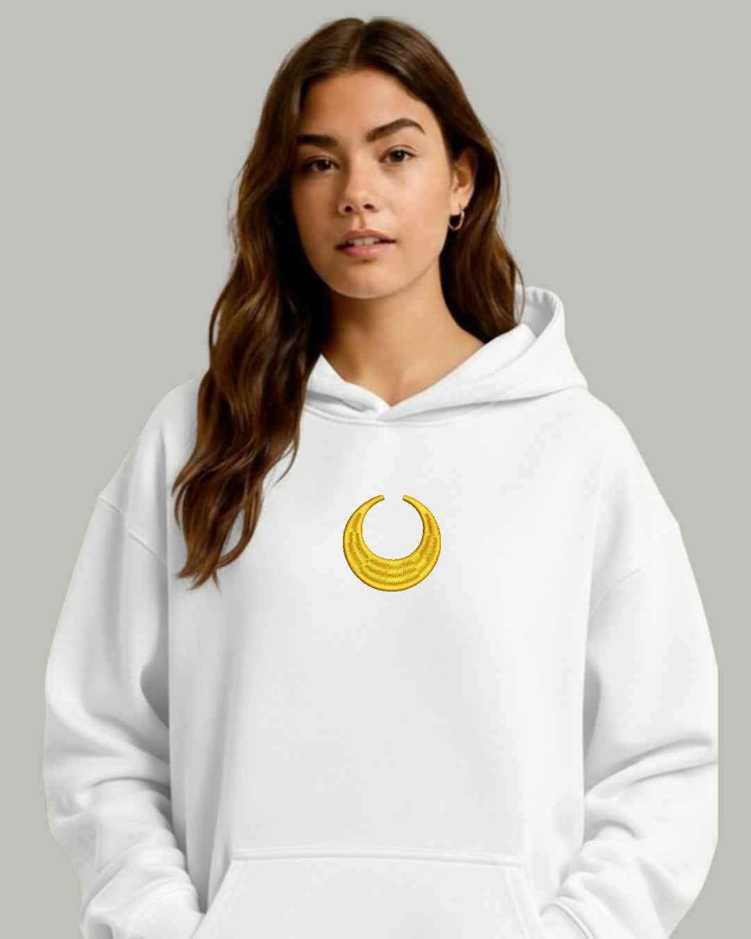 Sailor Moon Crescent Embroidered Hoodie