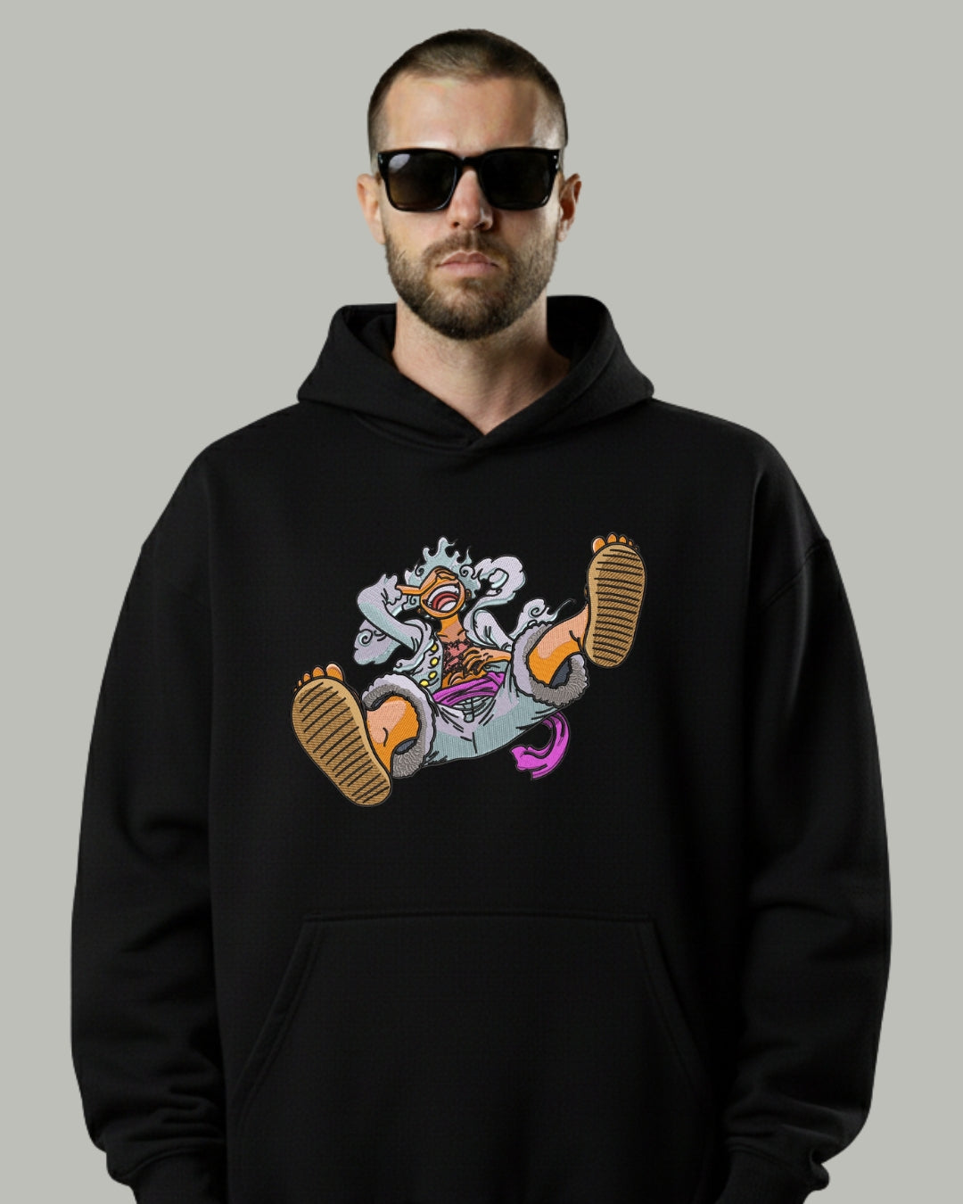 Luffy 5th Gear Embroidered Hoodie