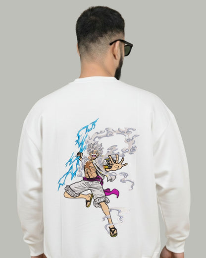 Luffy Nika (Back) Embroidered Sweatshirt