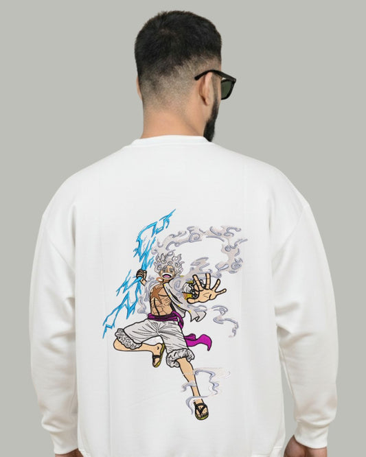 Luffy Nika (Back) Embroidered Sweatshirt