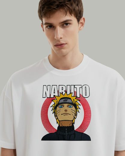 Naruto Embroidered Oversized T-Shirt