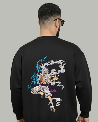 Luffy Nika (Back) Embroidered Sweatshirt