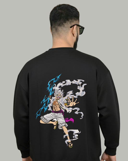 Luffy Nika (Back) Embroidered Sweatshirt