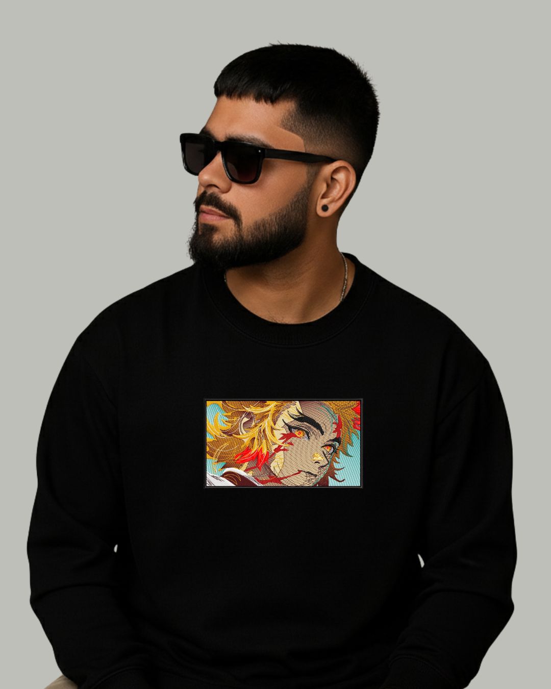 Rengoku Embroidered Sweatshirt