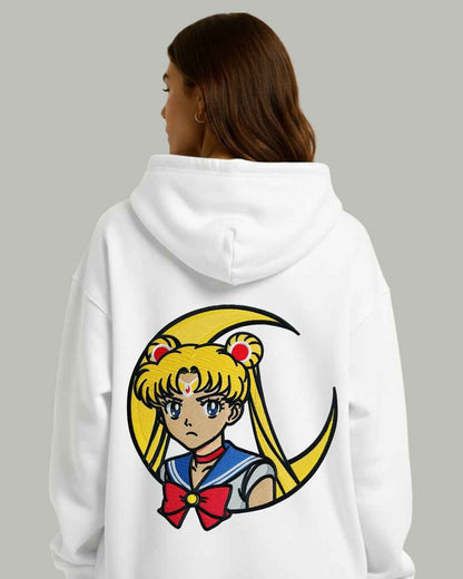 Sailor Moon Crescent Embroidered Hoodie