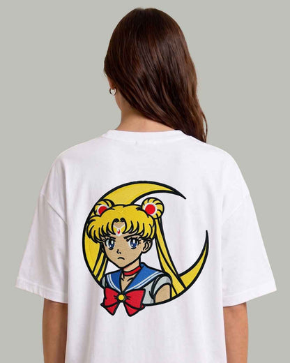 Sailor Moon Embroidered Oversized T-Shirt