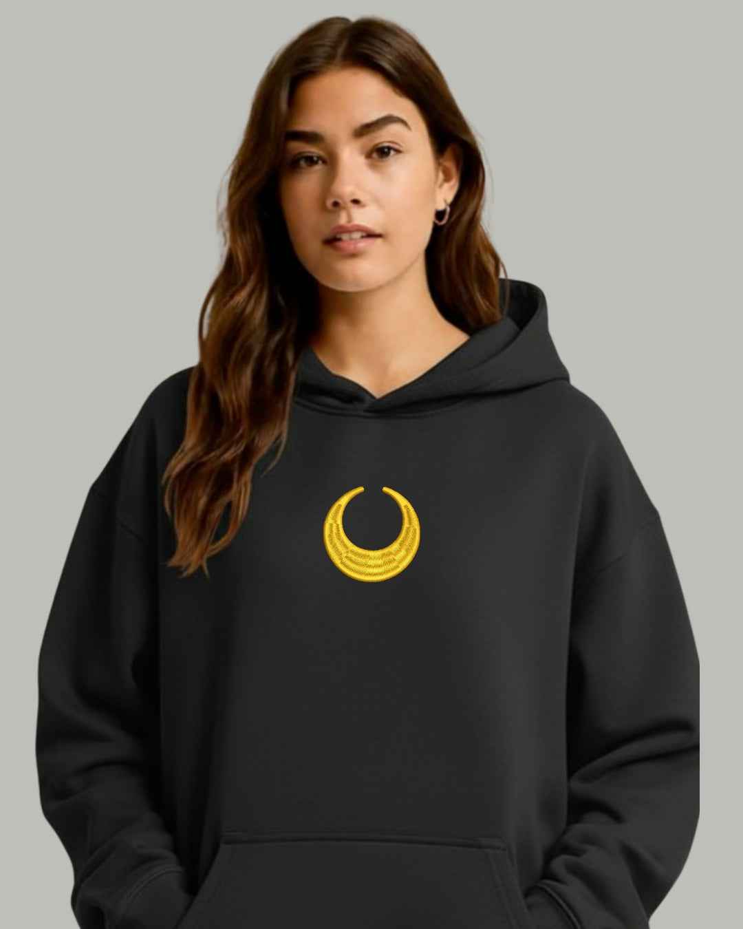 Sailor Moon Crescent Embroidered Hoodie