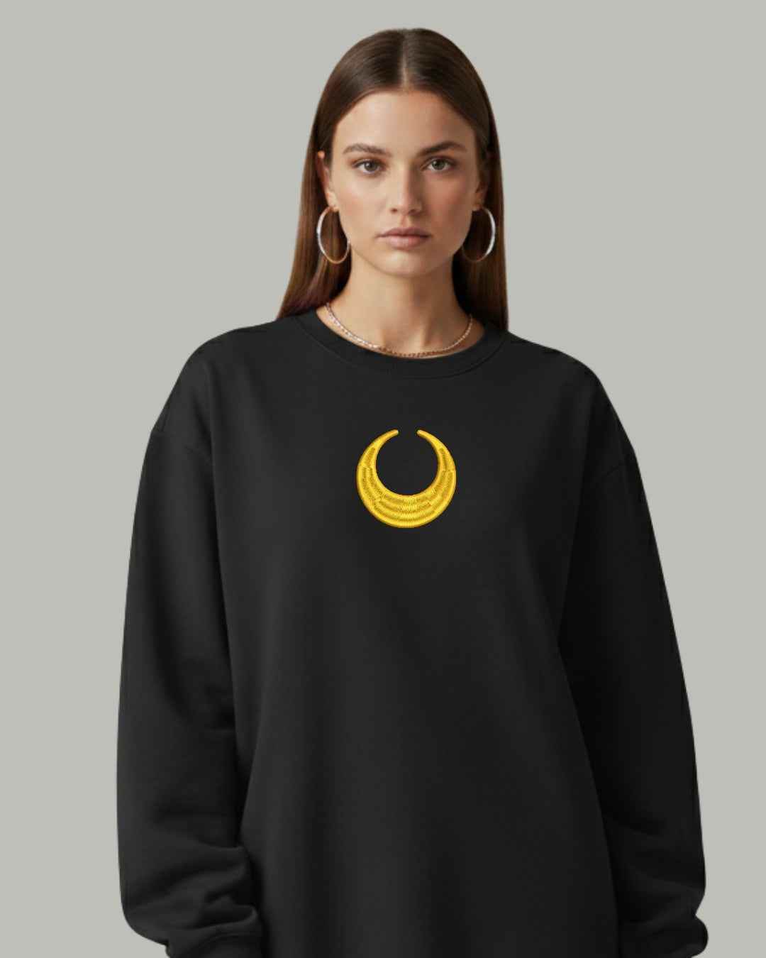Sailor Moon Crescent Embroidered Sweatshirt