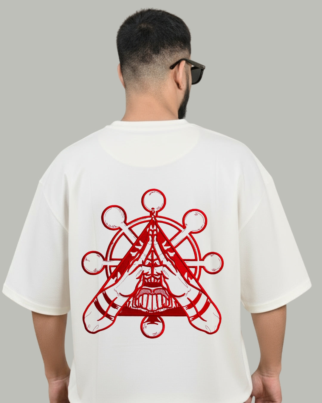 Sukuna “Domain Expansion” Embroidered Oversized T-Shirt