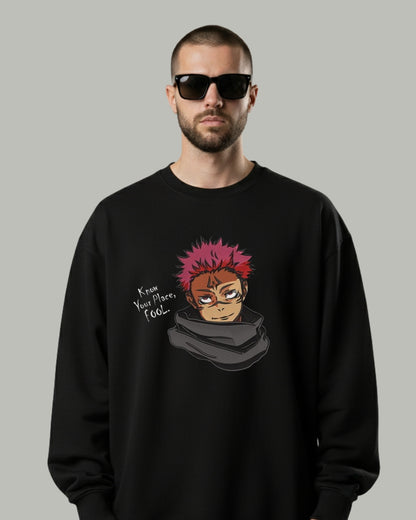 Sukuna “Know Your Place” Embroidered Sweatshirt