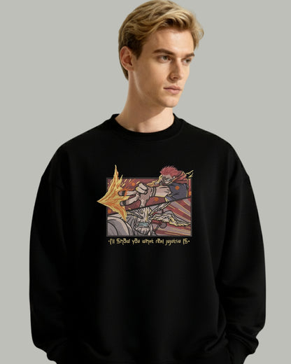 Sukuna x Mahoraga Embroidered Sweatshirt