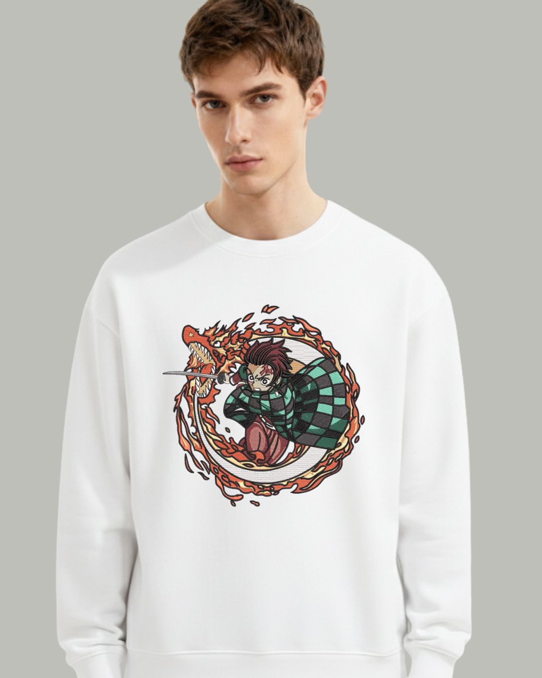 Tanjiro Embroidered Sweatshirt