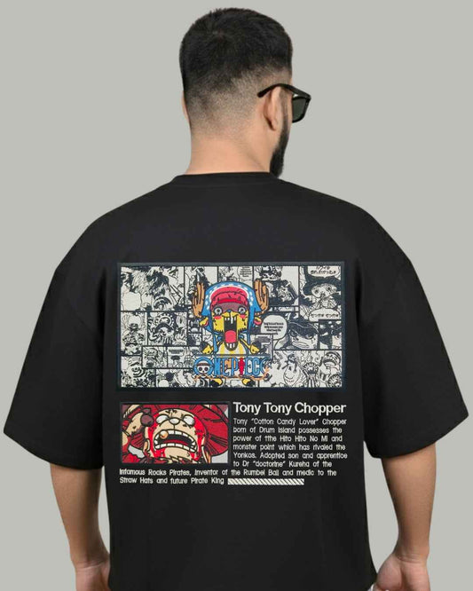 Tony Tony Chopper Embroidered Oversized T-Shirt