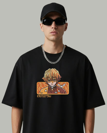 Zenitsu Embroidered Oversized T-Shirt