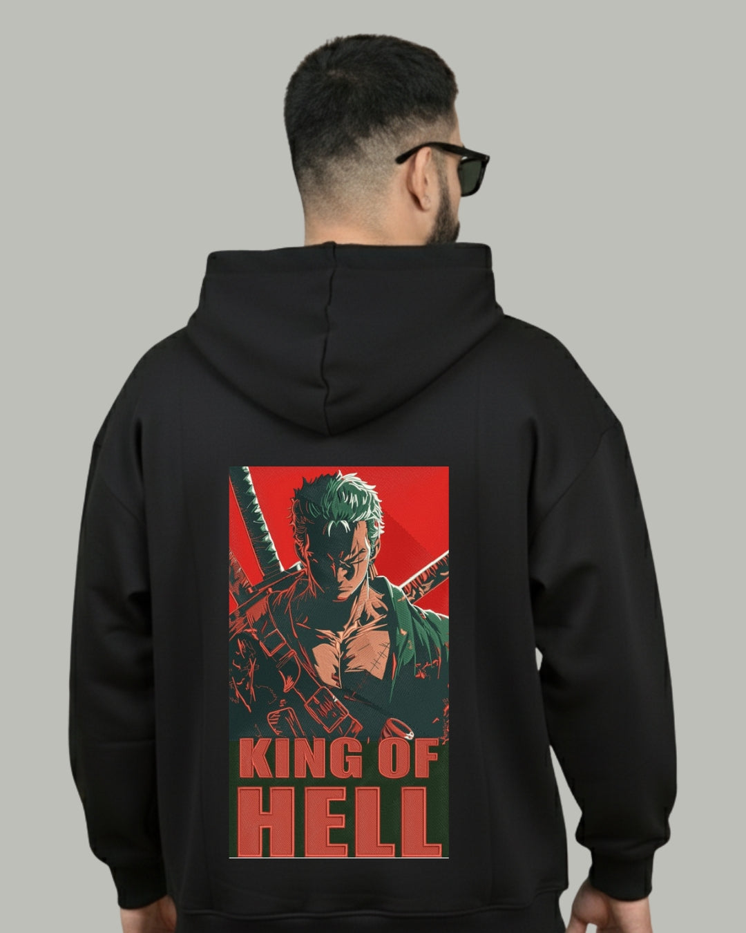 Roronoa Zoro King of Hell Embroidered Hoodie