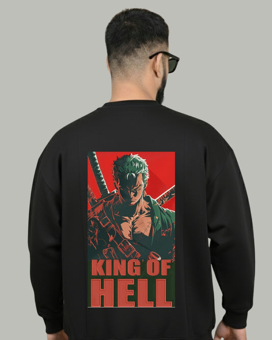 Roronoa Zoro King of Hell Embroidered Sweatshirt